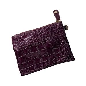 5/$25 NWOT Purple Faux Alligator Pattern Coin Purse